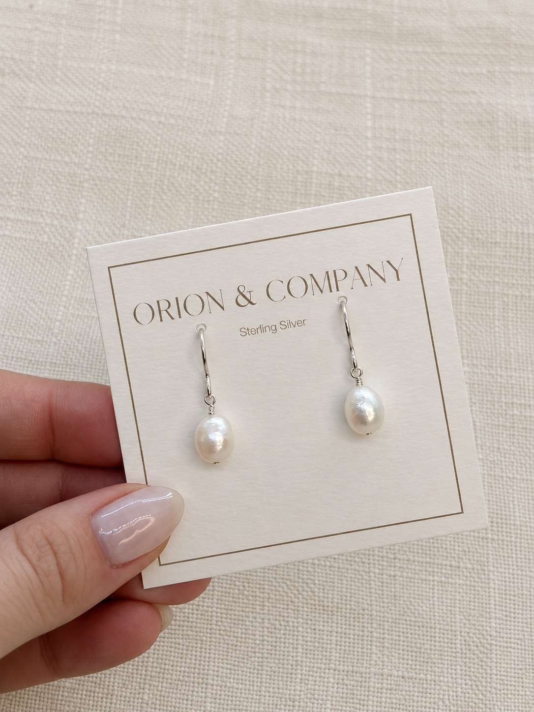 Single Pearl Drop Earring