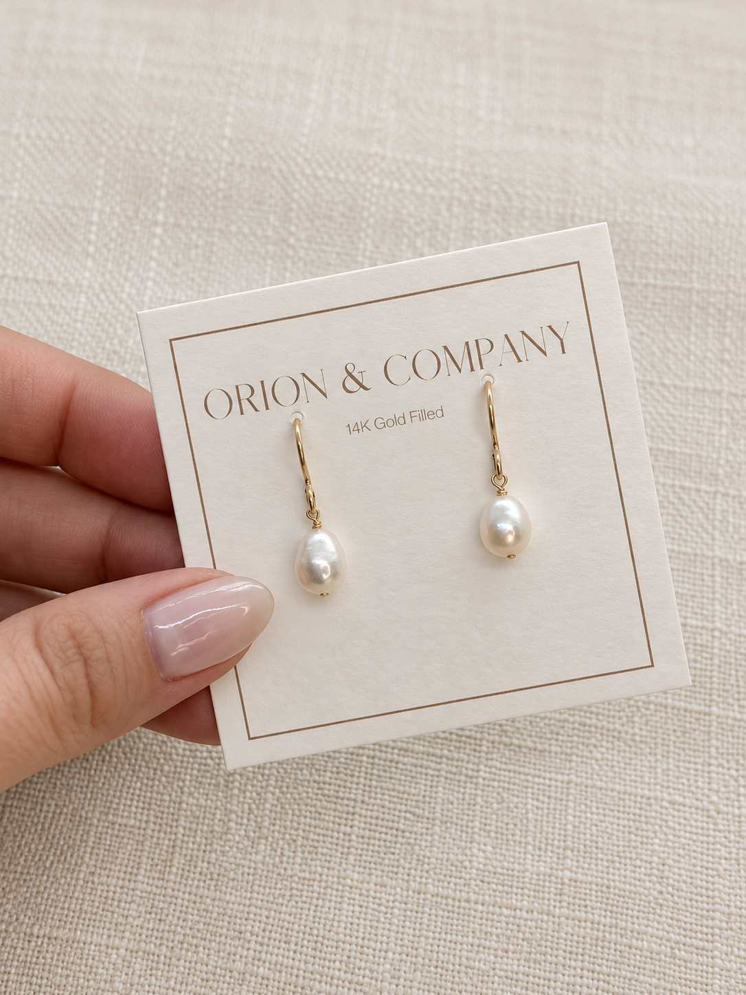 Single Pearl Drop Earring