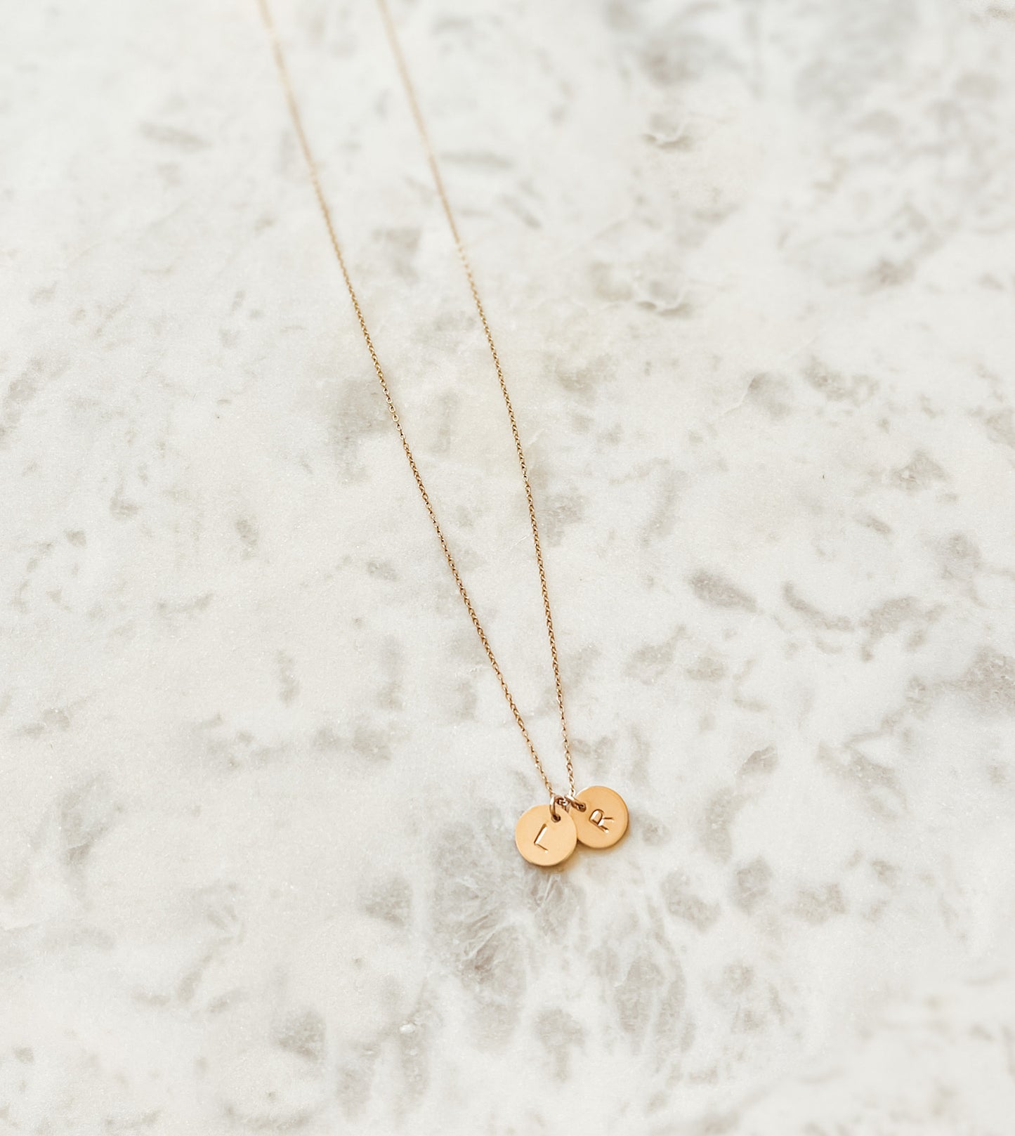 Initial Disc Necklace